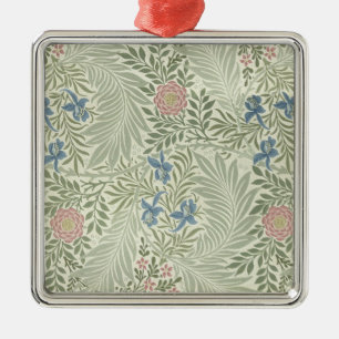 Ornement Métallique Papier peint floral de Larkspur de William Morris