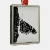 Ornement Métallique papillon timide blacq (Droite)