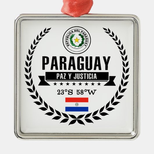 Ornement Métallique Paraguay (Devant)