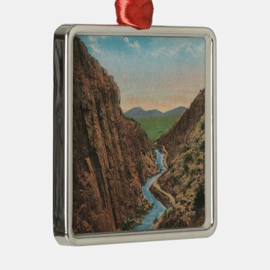 Ornement Métallique Parc d'Estes, Co - vue de grand Thompson Canon (Droite)