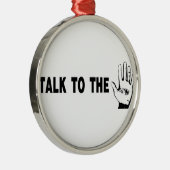 Ornement Métallique Parler À La Main (Droite)