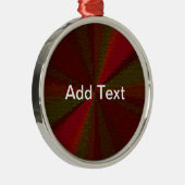 Ornement Métallique Patchwork de dégradé circulaire rouge à vert (Droite)