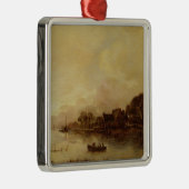 Ornement Métallique Paysage de rivière (Droite)