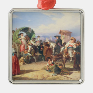 Ornement Métallique Paysans de la Campanie, 1860 (huile sur la toile)