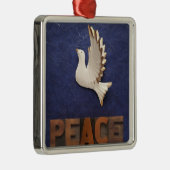Ornement Métallique peace dosquare ornament (Droite)