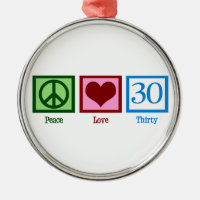 Peace Love 30e anniversaire mignonne fête