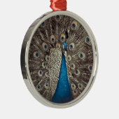 Ornement Métallique Peacock bleu antique (Droite)