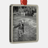 Ornement Métallique Pêche d'homme (Droite)