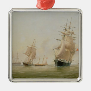 Ornement Métallique Peinture de bateau (huile sur la toile)