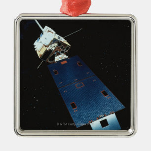 Ornement Métallique Peinture d'un satellite de temps