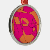 Ornement Métallique Peinture numérique rose orange, Art pour enfants (Droite)