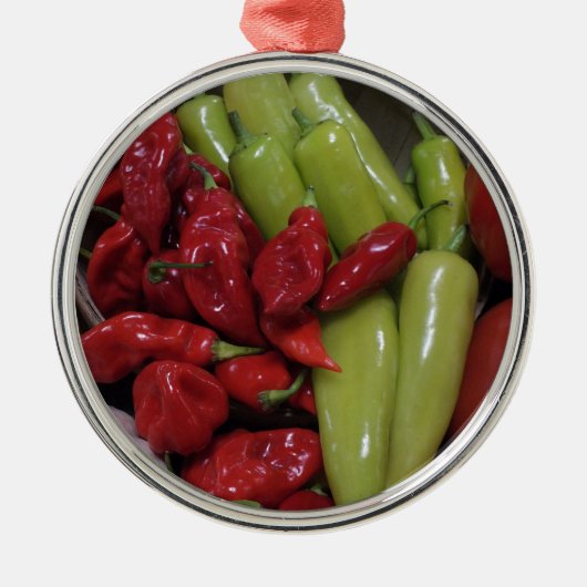 Ornement Métallique Peppers chili (Devant)