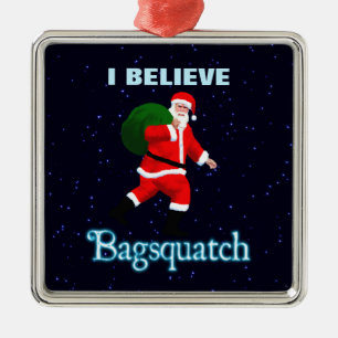 Ornement Métallique Père Noël - Bagsquatch