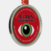 Ornement Métallique Père Noël vous regarde (Droite)