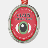 Ornement Métallique Père Noël vous regarde (Gauche)