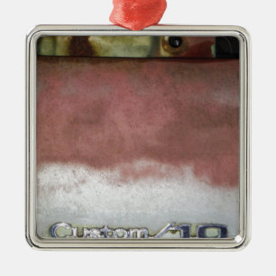 Ornement Métallique personnalisé de luxe rose et blanc