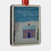 Ornement Métallique Peu de Chambre de Noël (Droite)