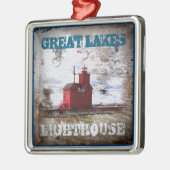 Ornement Métallique Phare des Grands Lacs (Gauche)