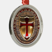 ORNEMENT MÉTALLIQUE PIÈCE DE MONNAIE DE TEMPLAR (Droite)