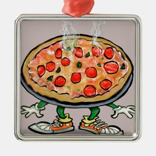 Ornement Métallique Pizza (Devant)