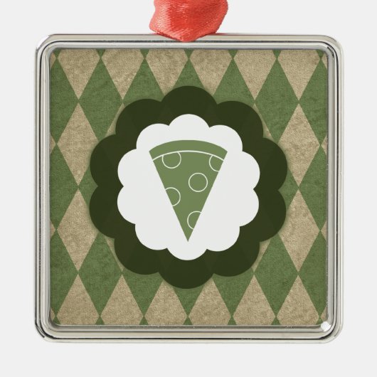 Ornement Métallique pizza (Devant)