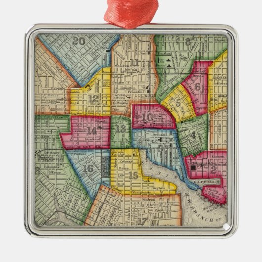 Ornement Métallique Plan De Baltimore (Devant)