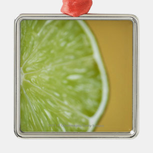 Ornement Métallique Plan rapproché d'une tranche de citron