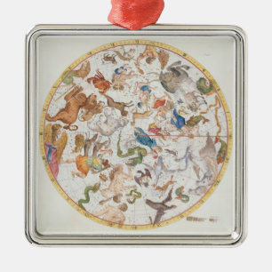 Ornement Métallique Plat 26 de "atlas Coelestis", par John Flamsteed