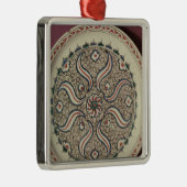 Ornement Métallique Plat décoré d'un motif de flamme (Droite)