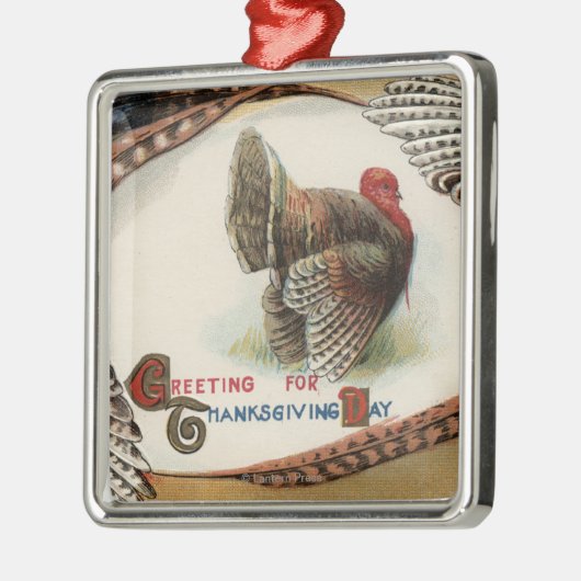 Ornement Métallique Plumes de la Turquie (Gauche)