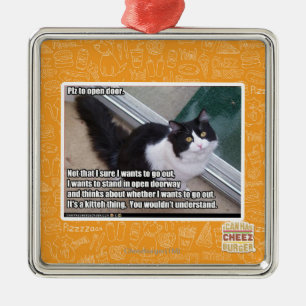 Ornement Métallique PLZ à la porte ouverte