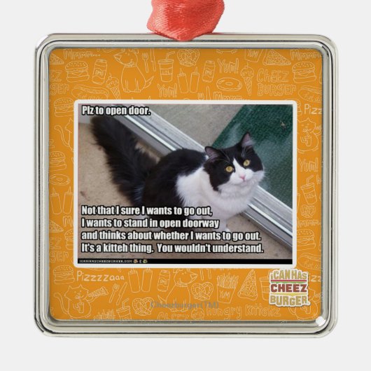 Ornement Métallique PLZ à la porte ouverte (Devant)