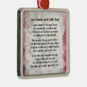 Ornement Métallique Poème de tante - conception florale rose (Droite)