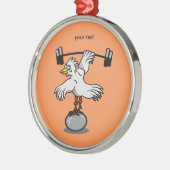 Ornement Métallique Poids de levage de poulet (Gauche)