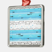 Ornement Métallique Poissons en mer (Gauche)