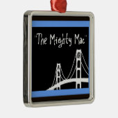 Ornement Métallique Pont Mackinac Noël (Droite)