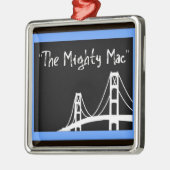 Ornement Métallique Pont Mackinac Noël (Gauche)