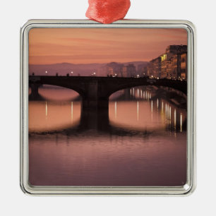 Ornement Métallique Ponts sur l'Arno au coucher du soleil, 2