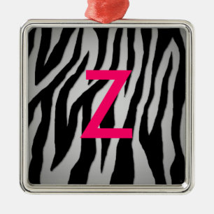 Ornement Métallique Pop Zebra