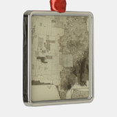 Ornement Métallique population codée en couleur par comté (Droite)