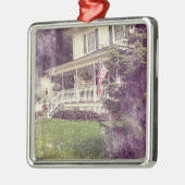 Ornement Métallique Porte avant et drapeau américain (Gauche)