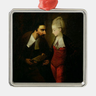 Ornement Métallique Portia et Shylock "du négociant de Venise" A