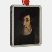 Ornement Métallique Portrait de Hernando Cortes (Droite)
