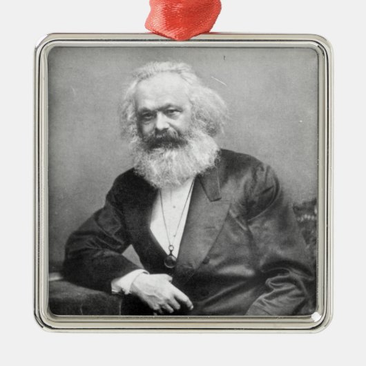 Ornement Métallique Portrait de Karl Marx (Devant)