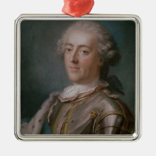 Ornement Métallique Portrait de roi de Louis XV de la France