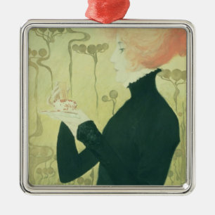 Ornement Métallique Portrait de Sarah Bernhardt