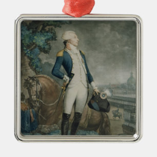 Ornement Métallique Portrait du marquis de La Fayette