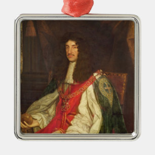 Ornement Métallique Portrait du Roi Charles II, c.1660-65