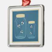 Ornement Métallique Pot de maçon de lucioles (Gauche)