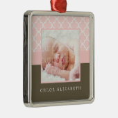 Ornement Métallique Premier cadre photo de Noël pour bébé (Droite)